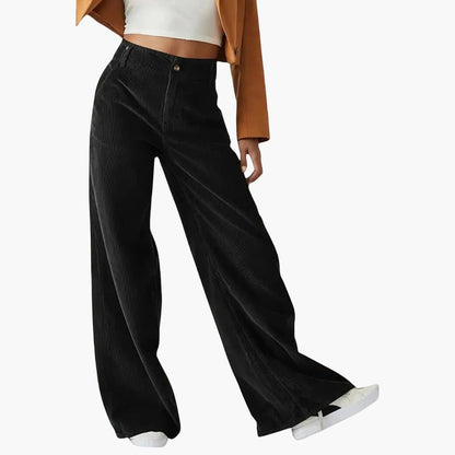 Comfortable Women's Wide Leg Elastic Waist Pants - Olytrend