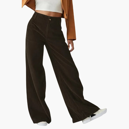 Comfortable Women's Wide Leg Elastic Waist Pants