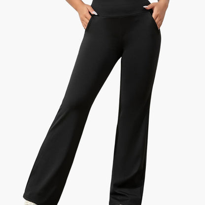 Comfortable Women's Flare Pants with Stretch Waist - Olytrend