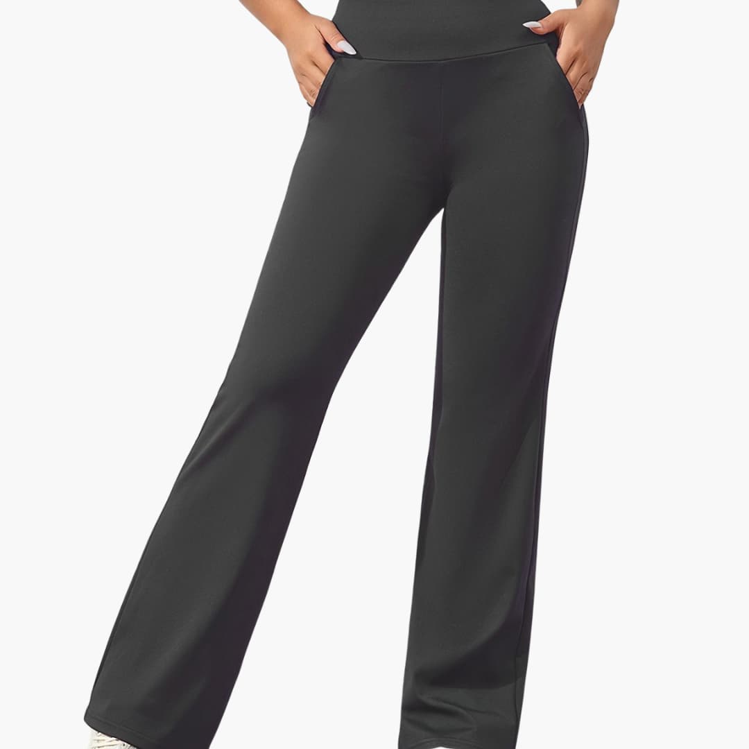 Comfortable Women's Flare Pants with Stretch Waist