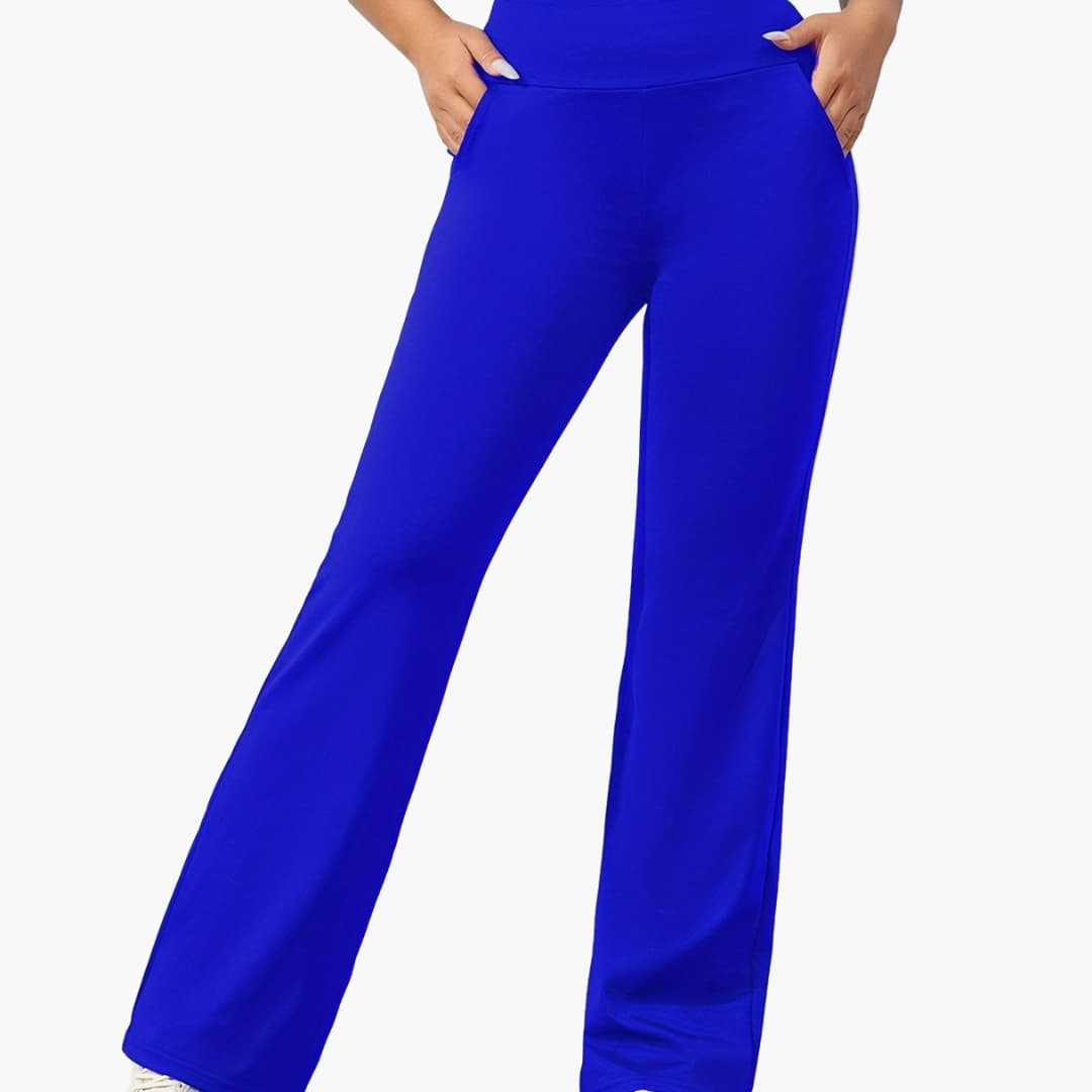 Comfortable Women's Flare Pants with Stretch Waist