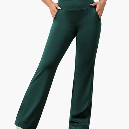 Comfortable Women's Flare Pants with Stretch Waist