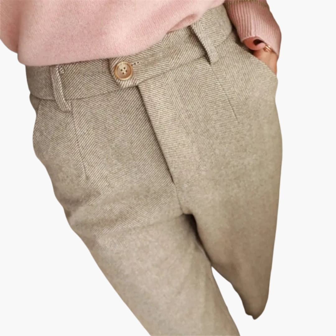 Ladies Comfort Fit Trousers with Side Pockets
