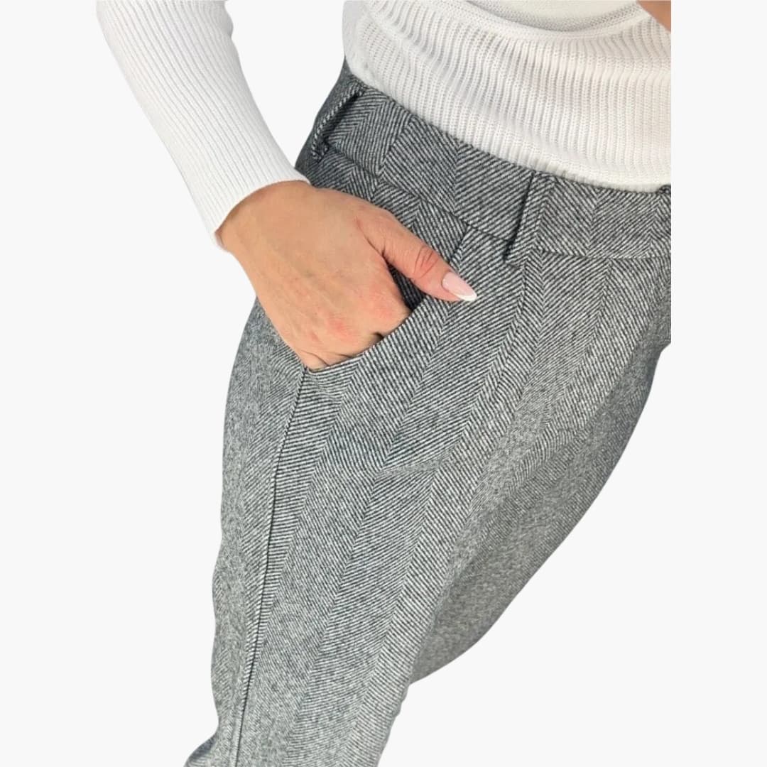 Ladies Comfort Fit Trousers with Side Pockets