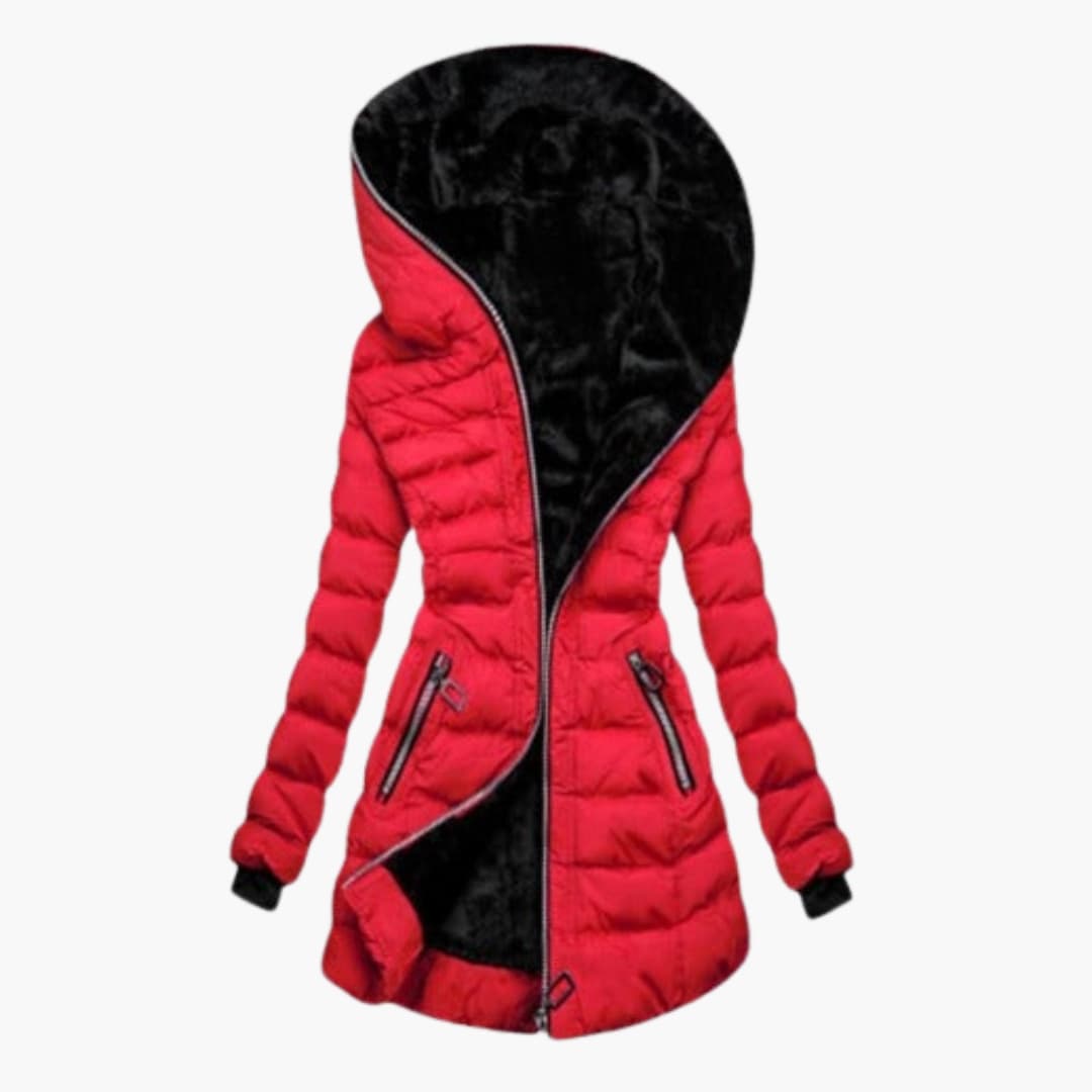 Ladies' Coat with Pocket Details - Olytrend