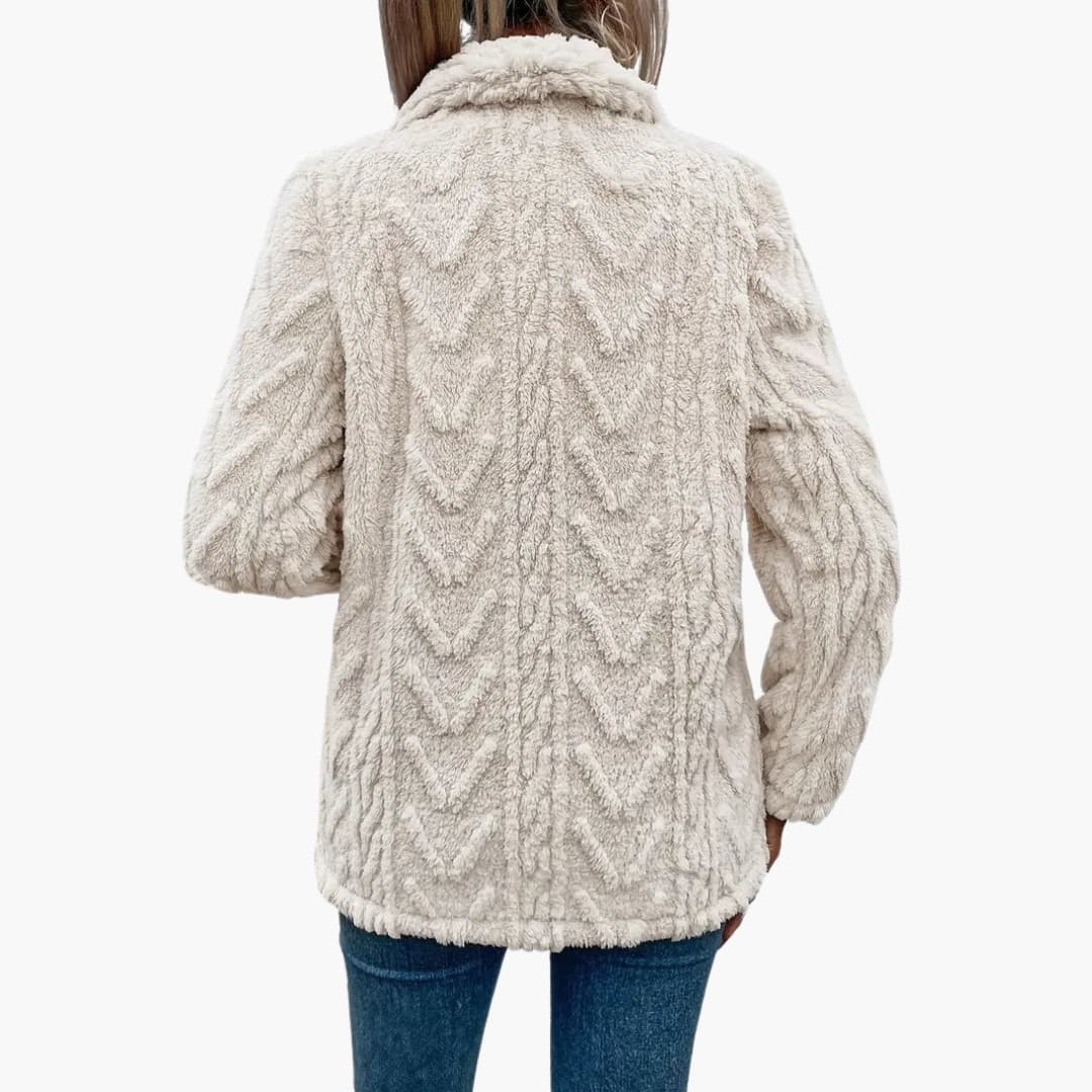 Women's Open Front Faux Fur Coat