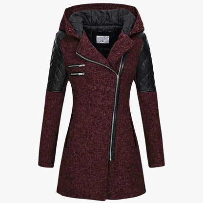 Ladies' Waterproof Parka with Hood and Zip Front