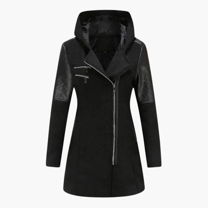 Ladies' Waterproof Parka with Hood and Zip Front