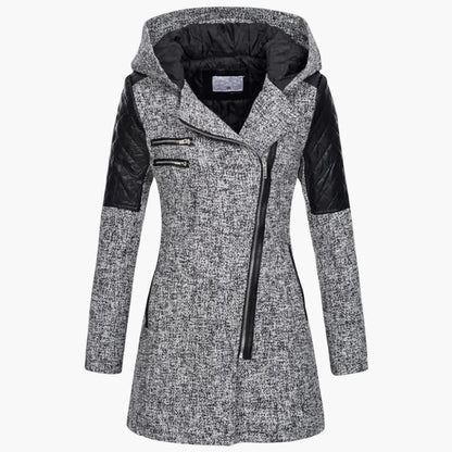 Ladies' Waterproof Parka with Hood and Zip Front