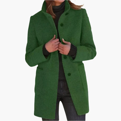 Ladies Warm Parka with Hood and Side Pockets