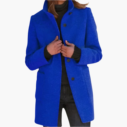 Ladies Warm Parka with Hood and Side Pockets