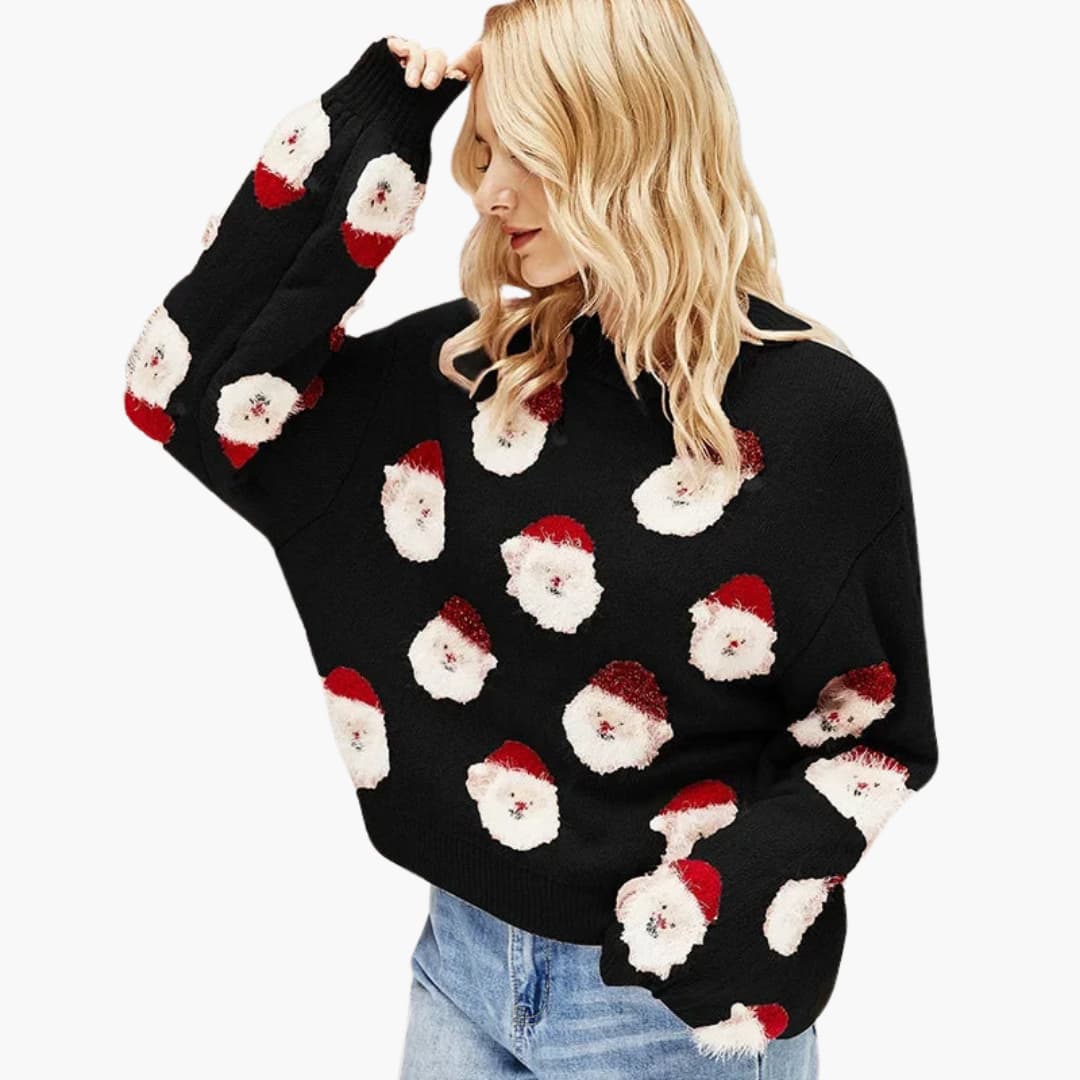 Women's Crew Neck Holiday Sweater