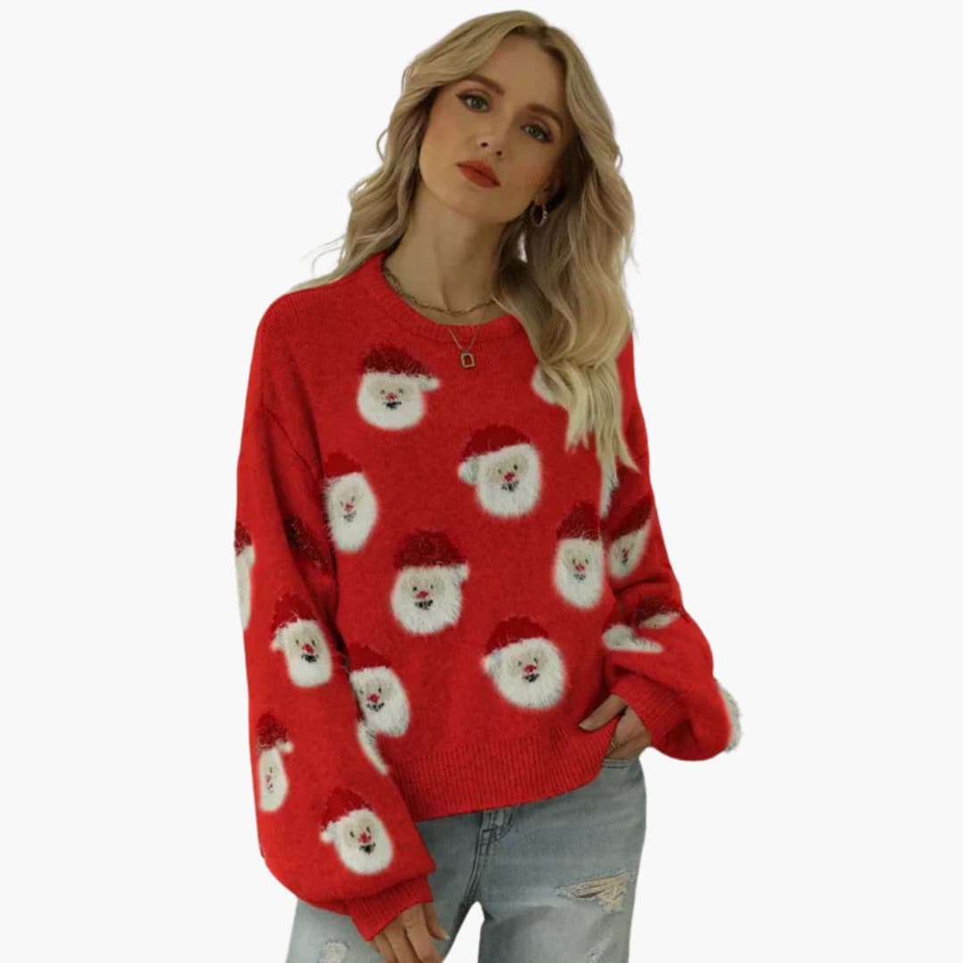 Women's Crew Neck Holiday Sweater