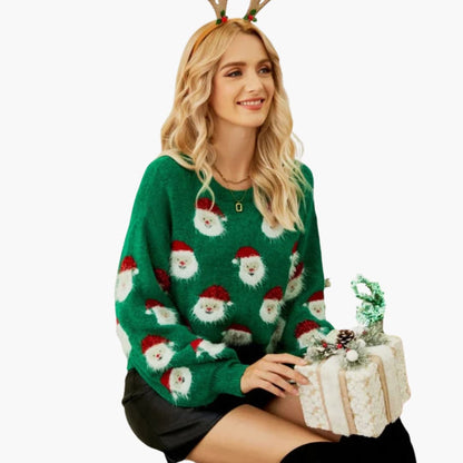 Women's Crew Neck Holiday Sweater