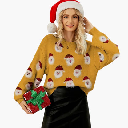 Women's Crew Neck Holiday Sweater