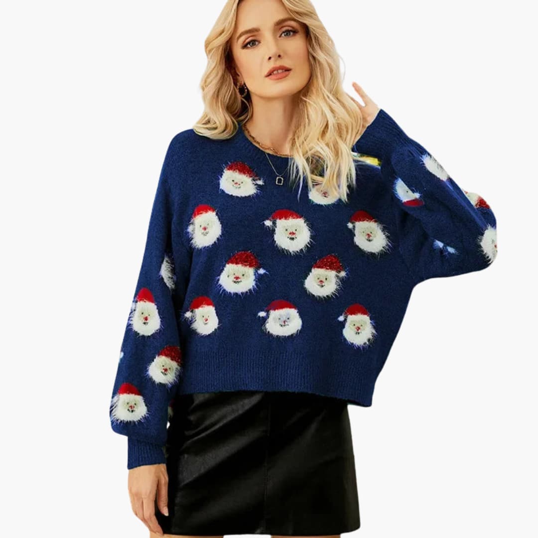 Women's Crew Neck Holiday Sweater