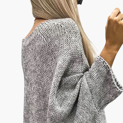 Ladies Crew Neck Long Sleeve Sweater