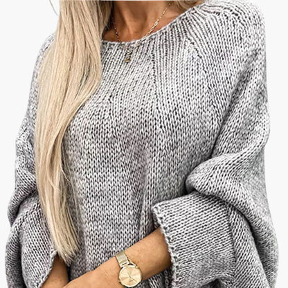 Ladies Crew Neck Long Sleeve Sweater