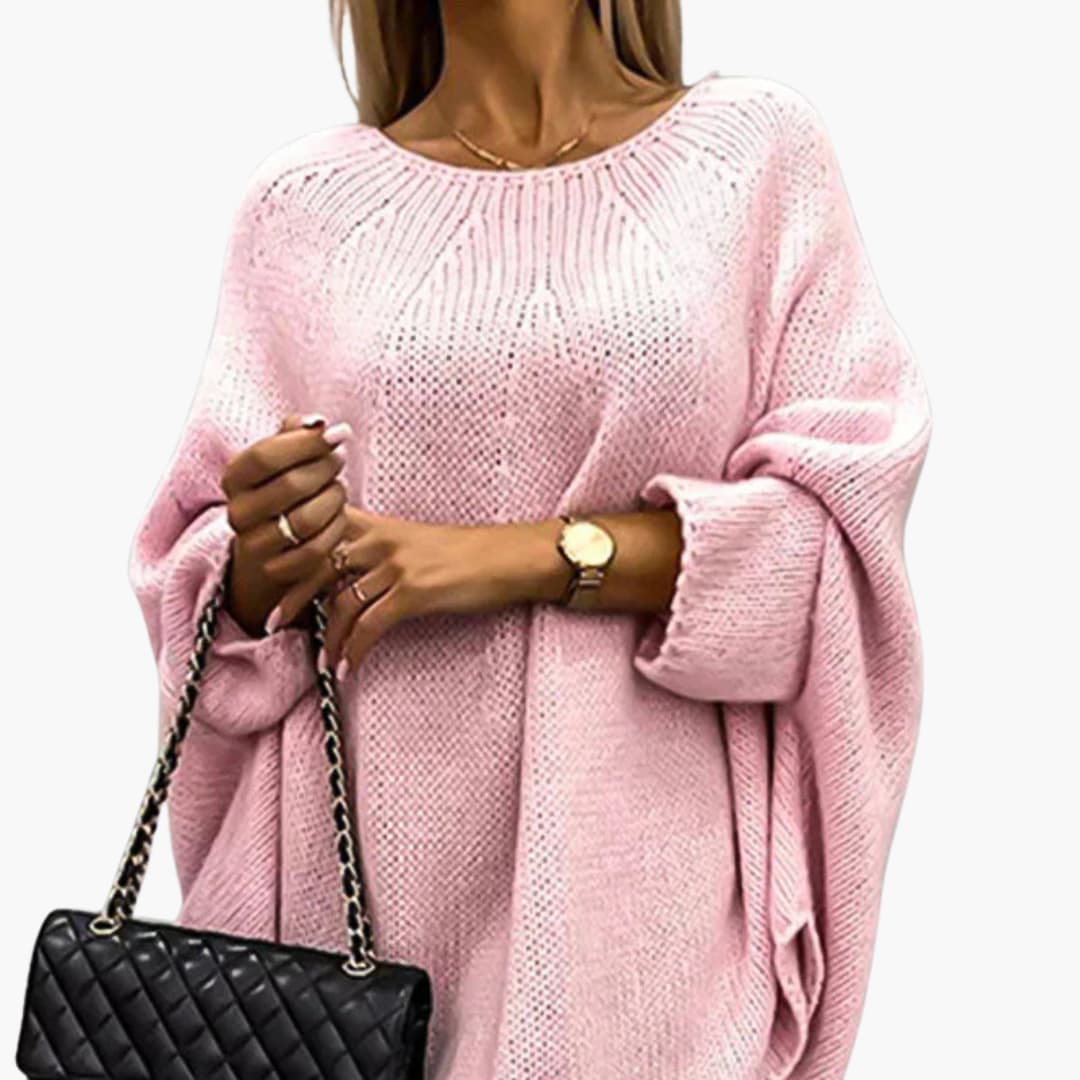 Ladies Crew Neck Long Sleeve Sweater
