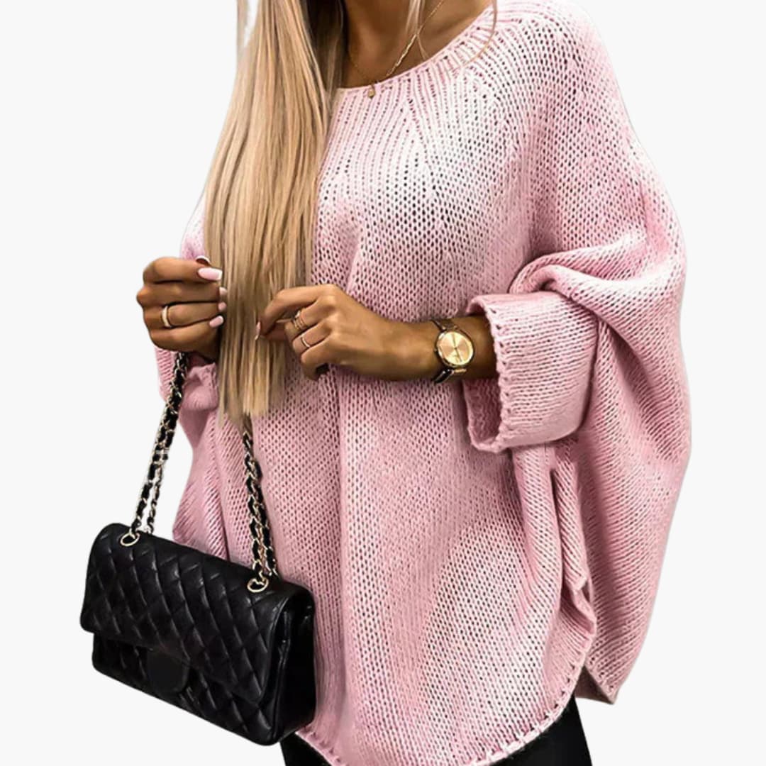 Ladies Crew Neck Long Sleeve Sweater