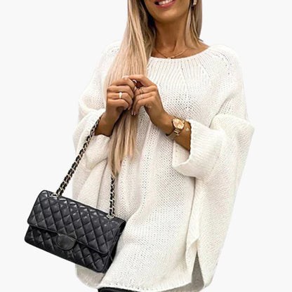 Ladies Crew Neck Long Sleeve Sweater