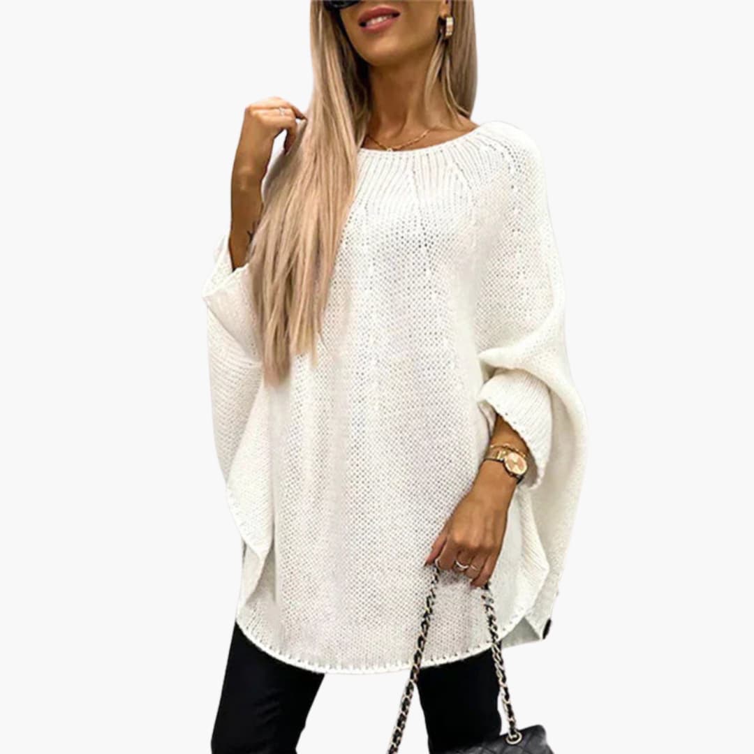Ladies Crew Neck Long Sleeve Sweater - Olytrend