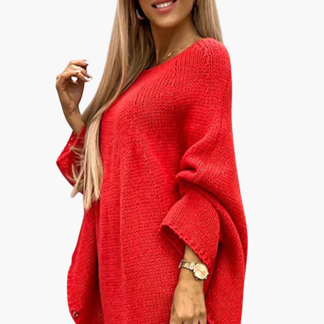 Ladies Crew Neck Long Sleeve Sweater