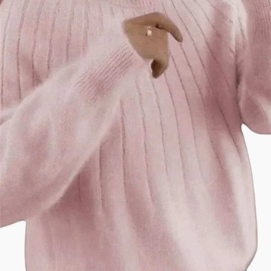 Soft Women's Crew Neck Long Sleeve Sweater