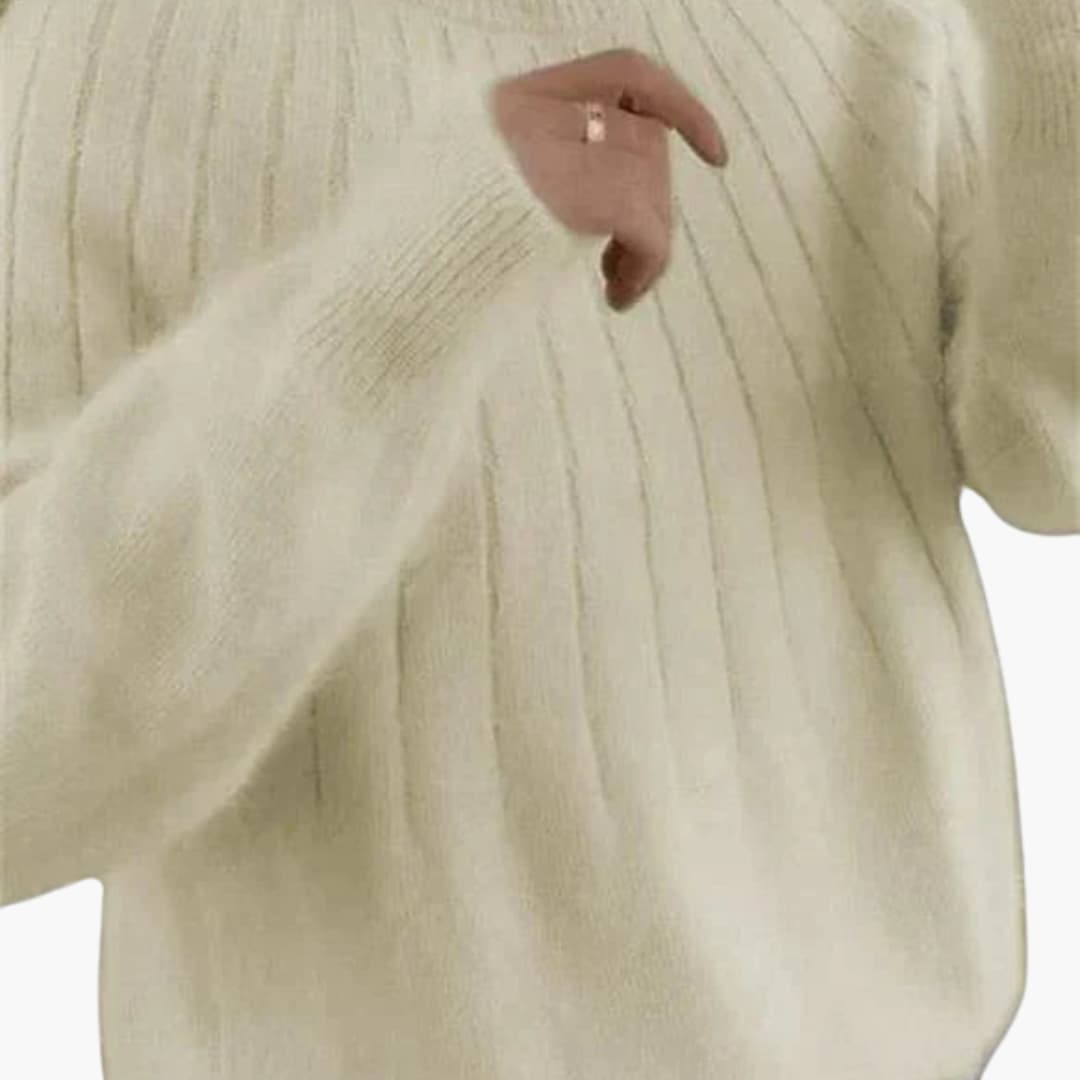 Soft Women's Crew Neck Long Sleeve Sweater