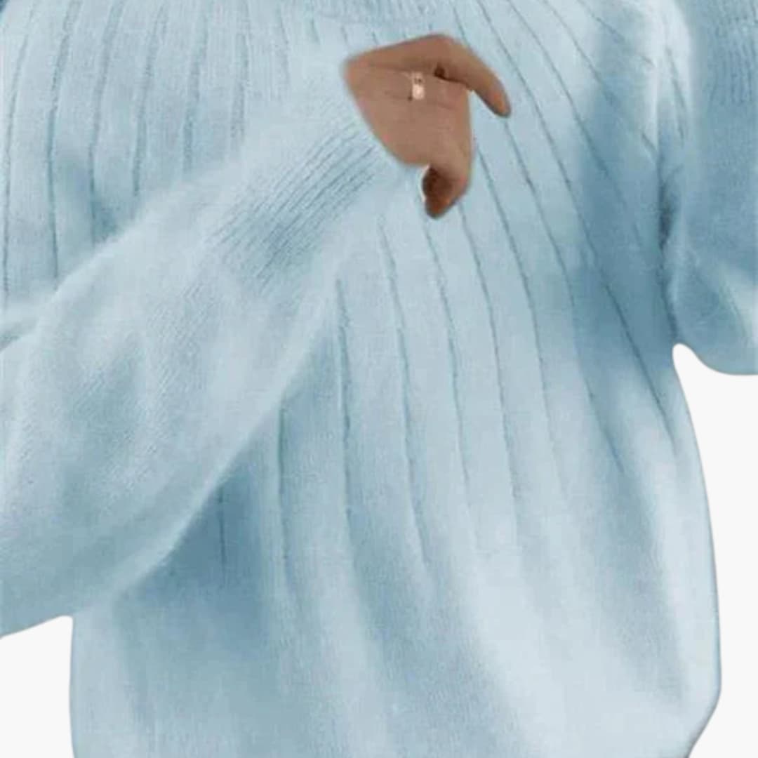 Soft Women's Crew Neck Long Sleeve Sweater