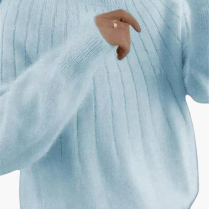 Soft Women's Crew Neck Long Sleeve Sweater