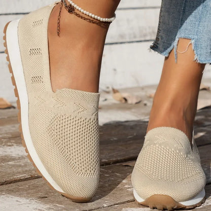 Comfortable Women's Airy Knit Slip On Shoes