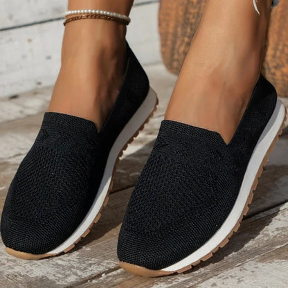 Comfortable Women's Airy Knit Slip On Shoes