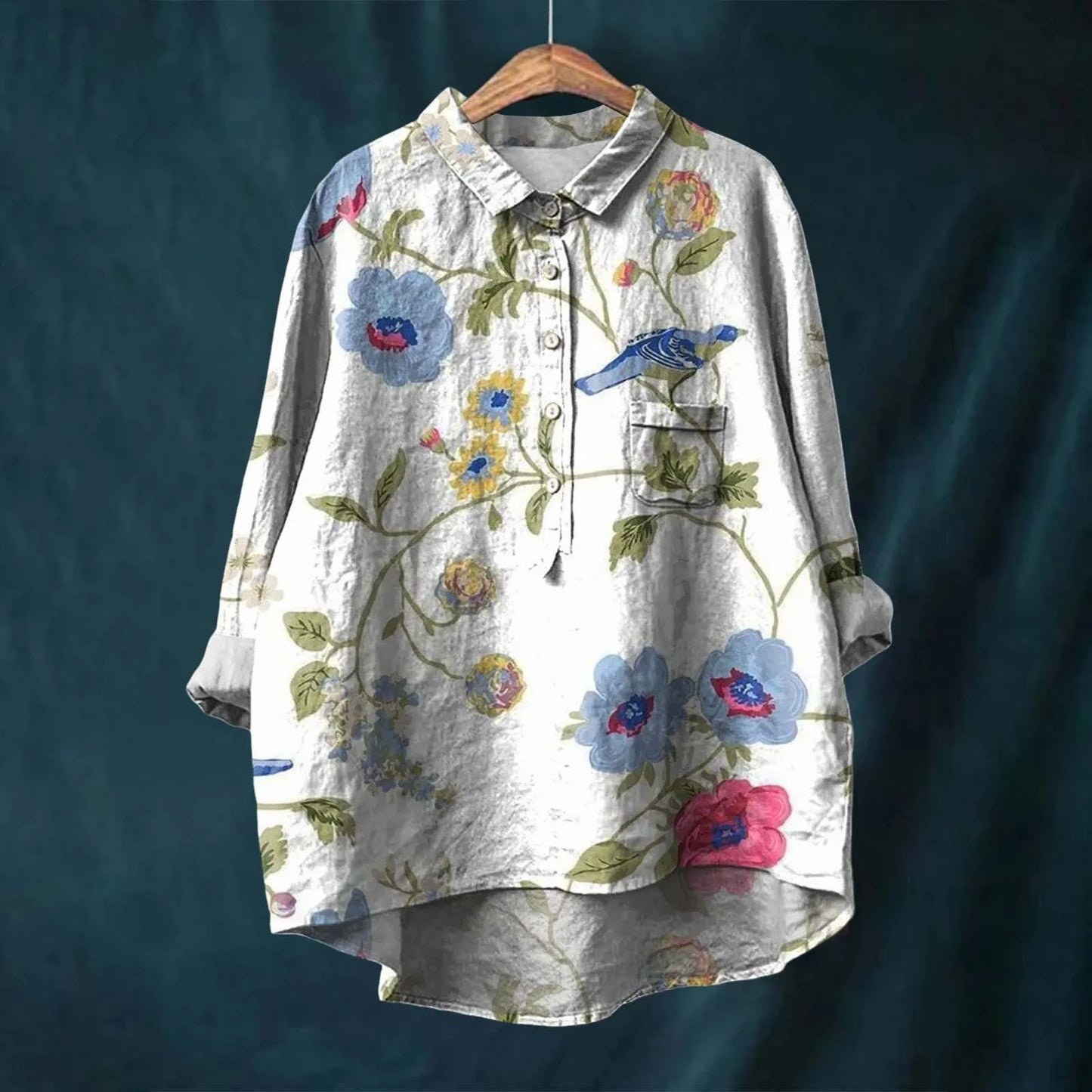 Floral Pattern Women's Blouse