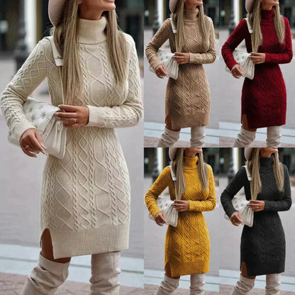 Lena – Chic Cold Weather Knit Dress