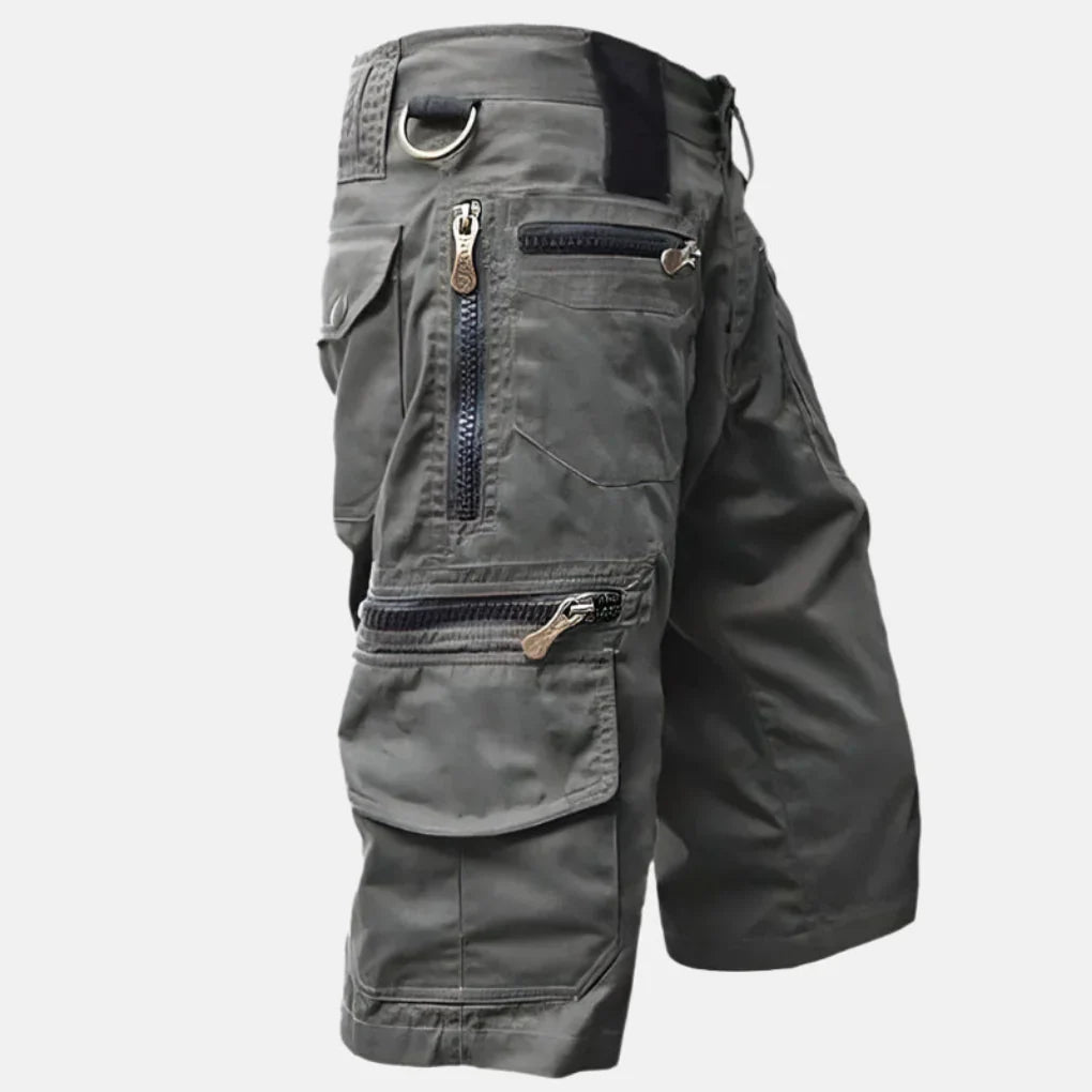 Practical Men's Cargo Shorts with Knee Length Style