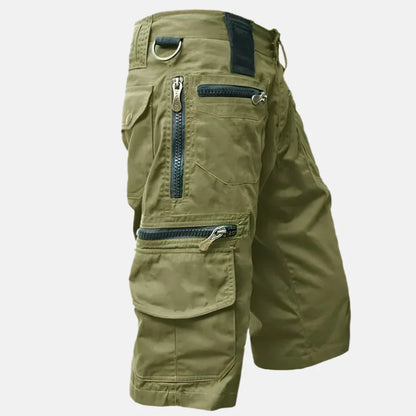 Practical Men's Cargo Shorts with Knee Length Style