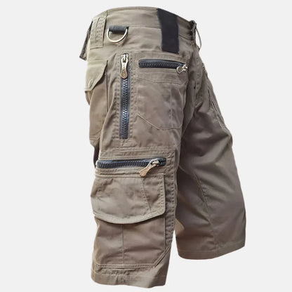Practical Men's Cargo Shorts with Knee Length Style