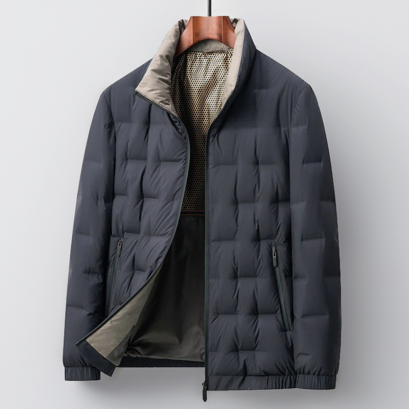 Insulated Men's Puffer Coat - Warm Quilted Parka - Nocini