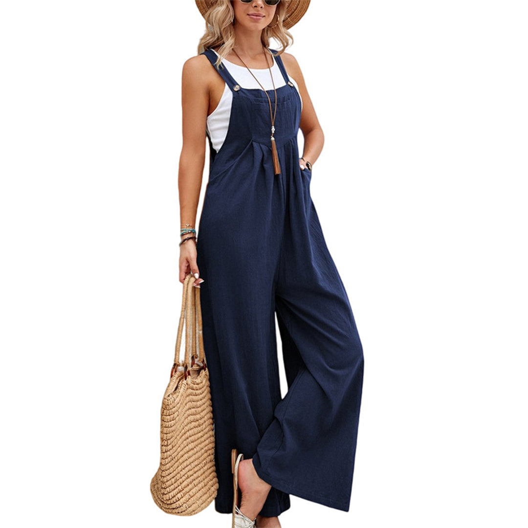 Loose Fit Sleeveless Jumpsuit for Women