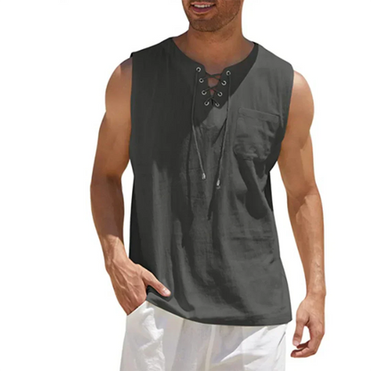 Relaxed Fit Men's Linen Shirt
