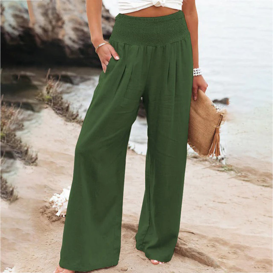 Relaxed Fit Women's Cotton Stretch Pants
