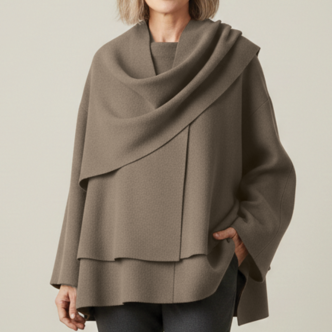 Chic Slanted Snow Coat