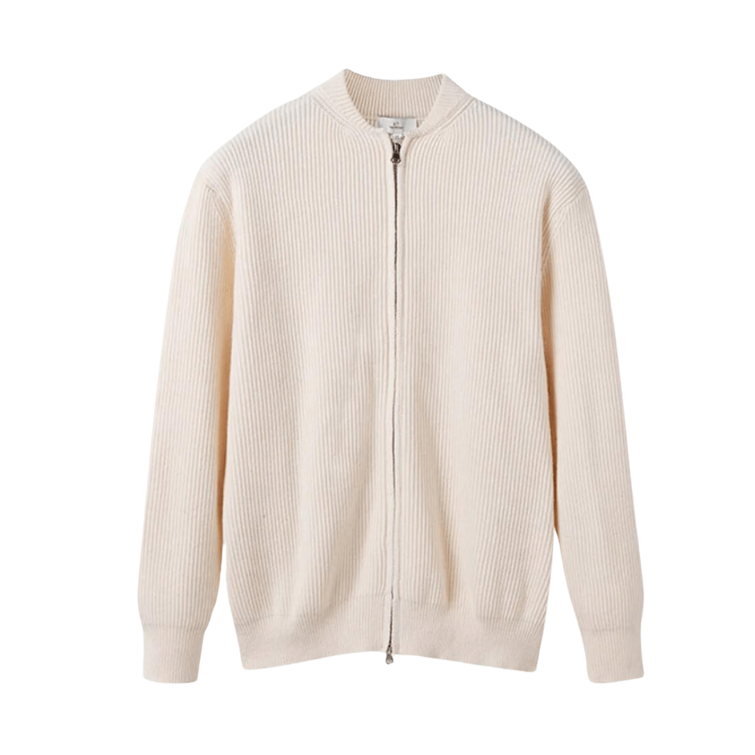 Men's Zip Up Knit Cardigan Sweater