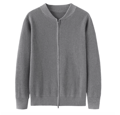 Men's Zip Up Knit Cardigan Sweater