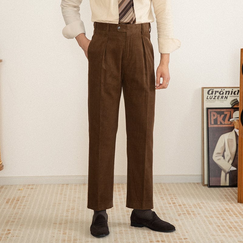 Comfortable Straight Leg Mens Trousers - Nocini