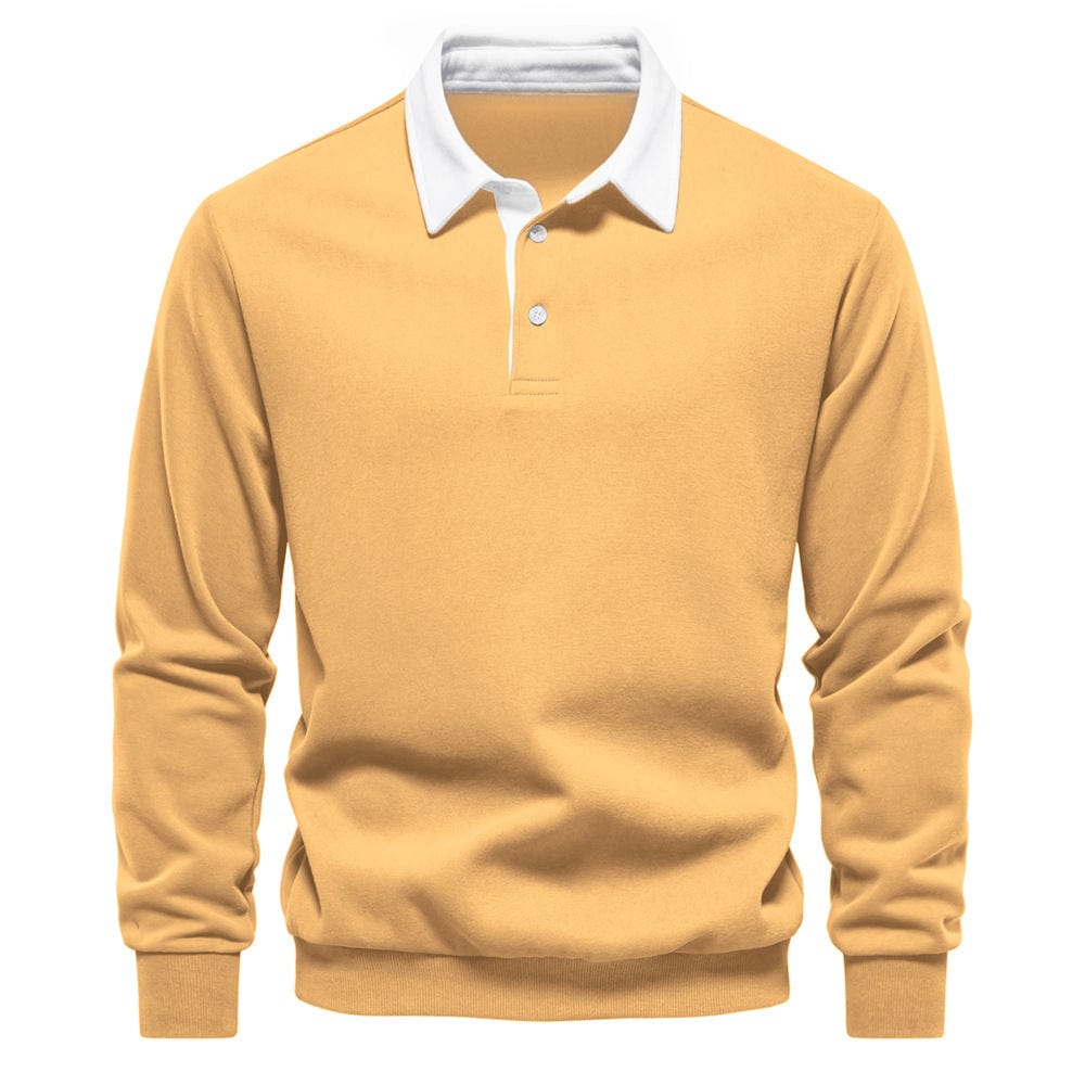 Casual Men's Polo Shirt with Button Front
