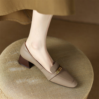Aveline Genuine Leather Heels Caliboot