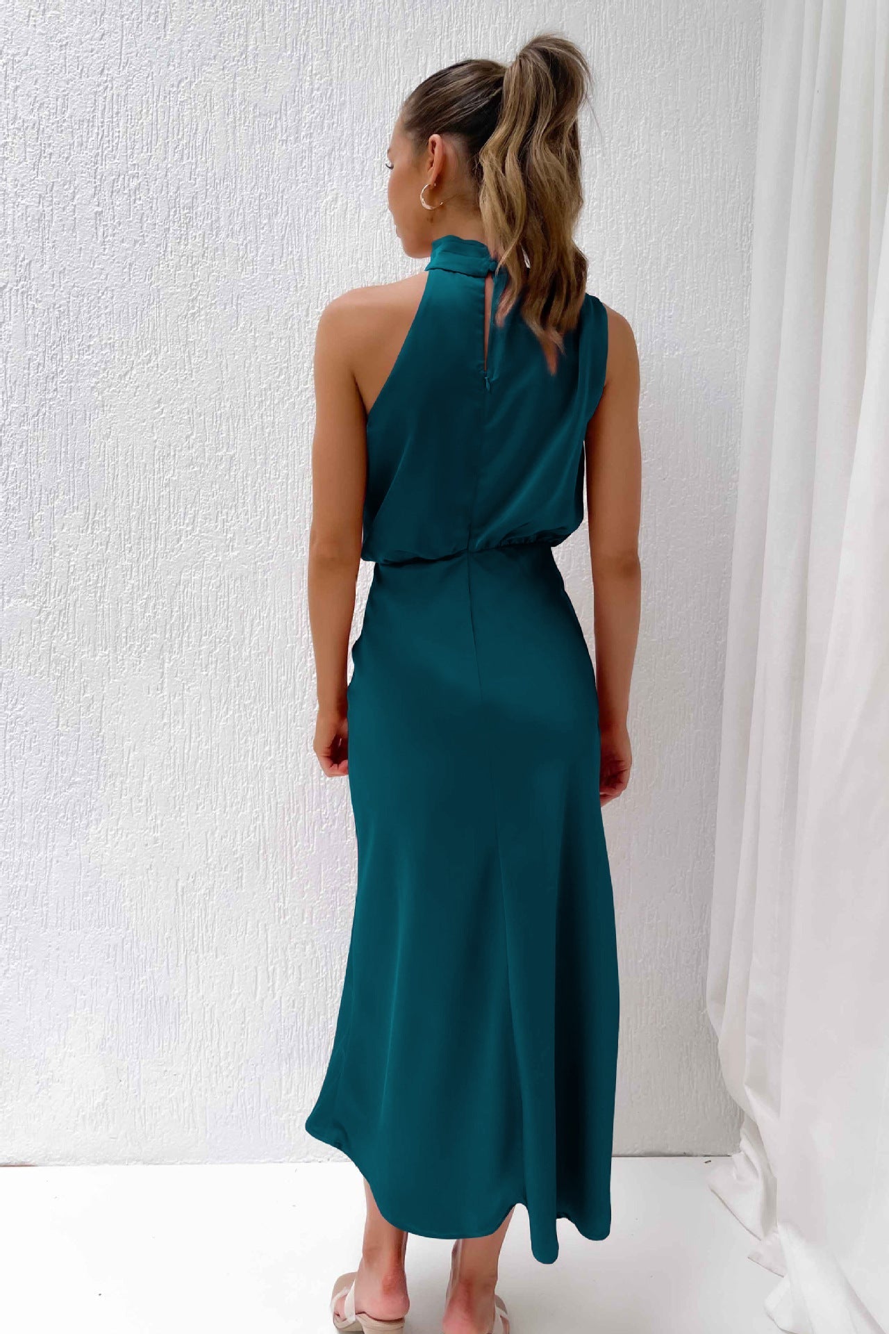 Luxurious Silk Floor Length Dress