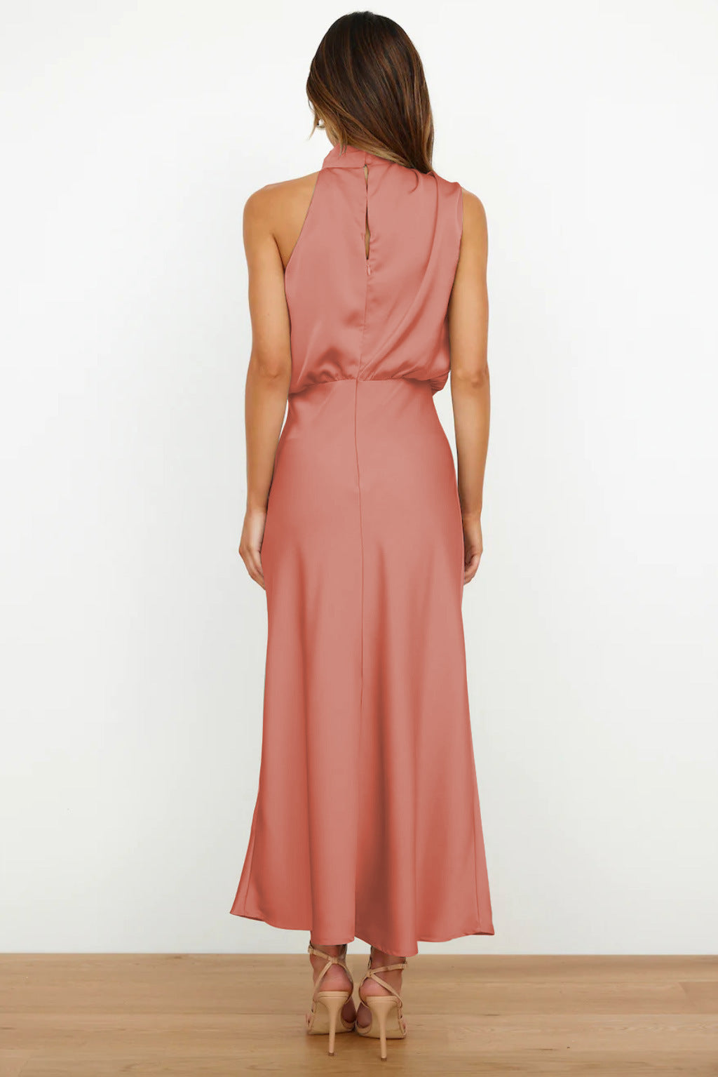 Luxurious Silk Floor Length Dress